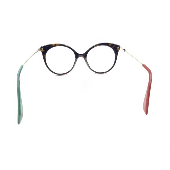 Gucci GG0109O 002 Tortoise Brown Gold Round Eyeglasses Frames 50-19 140 Women - Picture 5 of 12